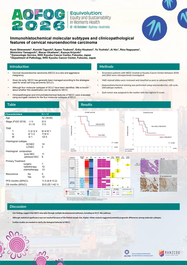 Immunochemical molecular subtypes and clinicopathological features in cervical neuroendocrine carcinoma