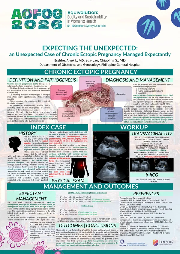 Expecting the unexpected: an unexpected case of chronic ectopic pregnancy managed expectantly