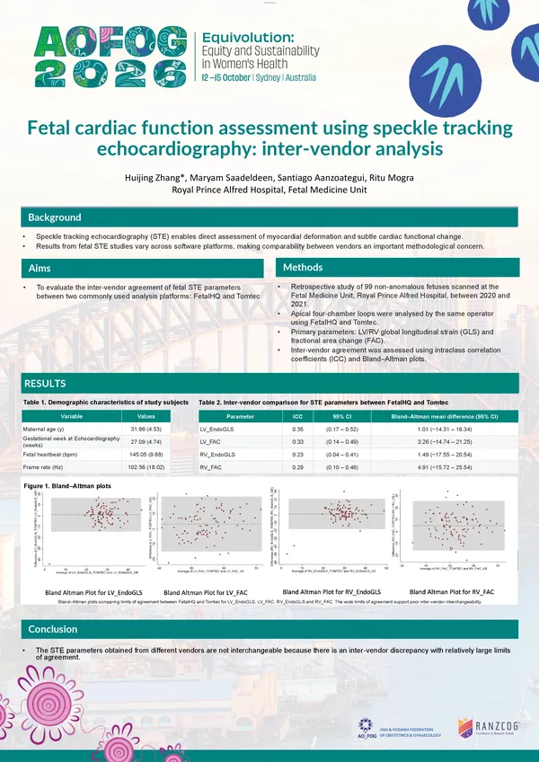 Fetal cardiac function assessment using speckle tracking Echocardiography: inter-vendor analysis