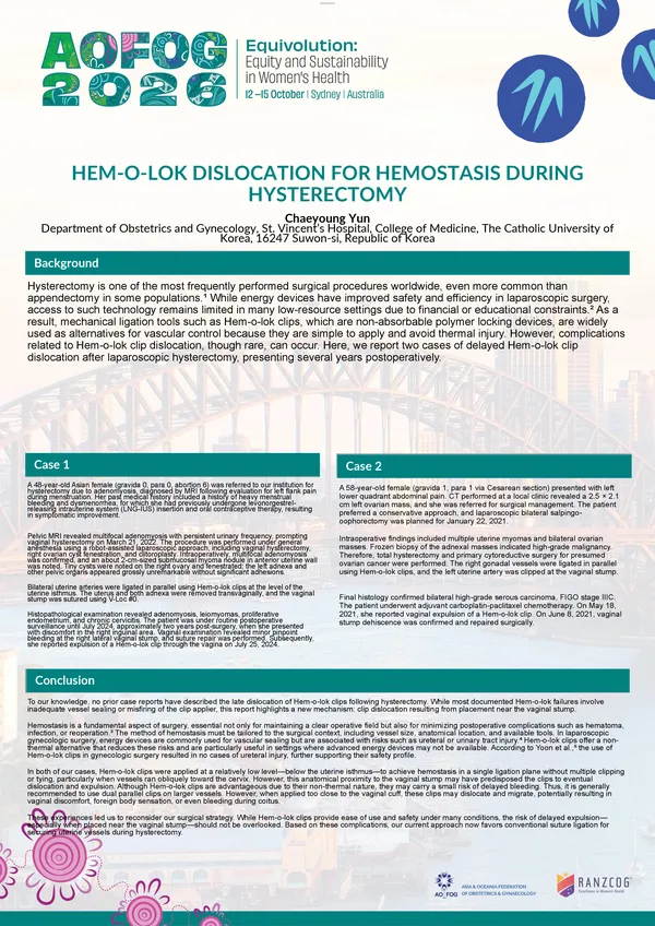 Delayed Hem-o-lok Clip Dislocation After Hysterectomy: Two Case Reports and Surgical Implications