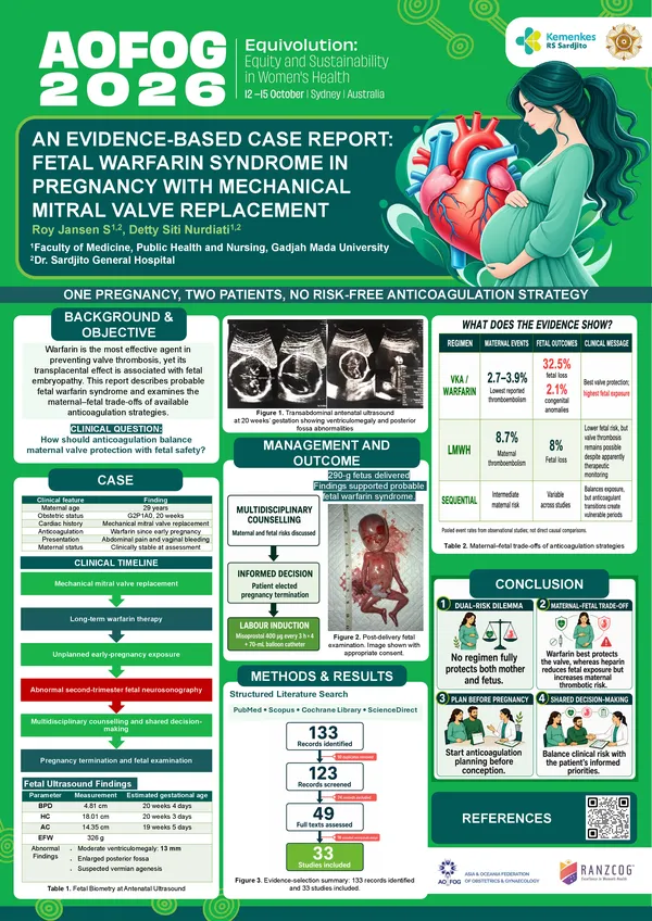An Evidence-Based Case Report: Fetal Warfarin Syndrome in Pregnancy with Mechanical Mitral Valve Replacement